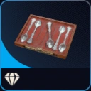 Set de Cuillères à Café en Argent